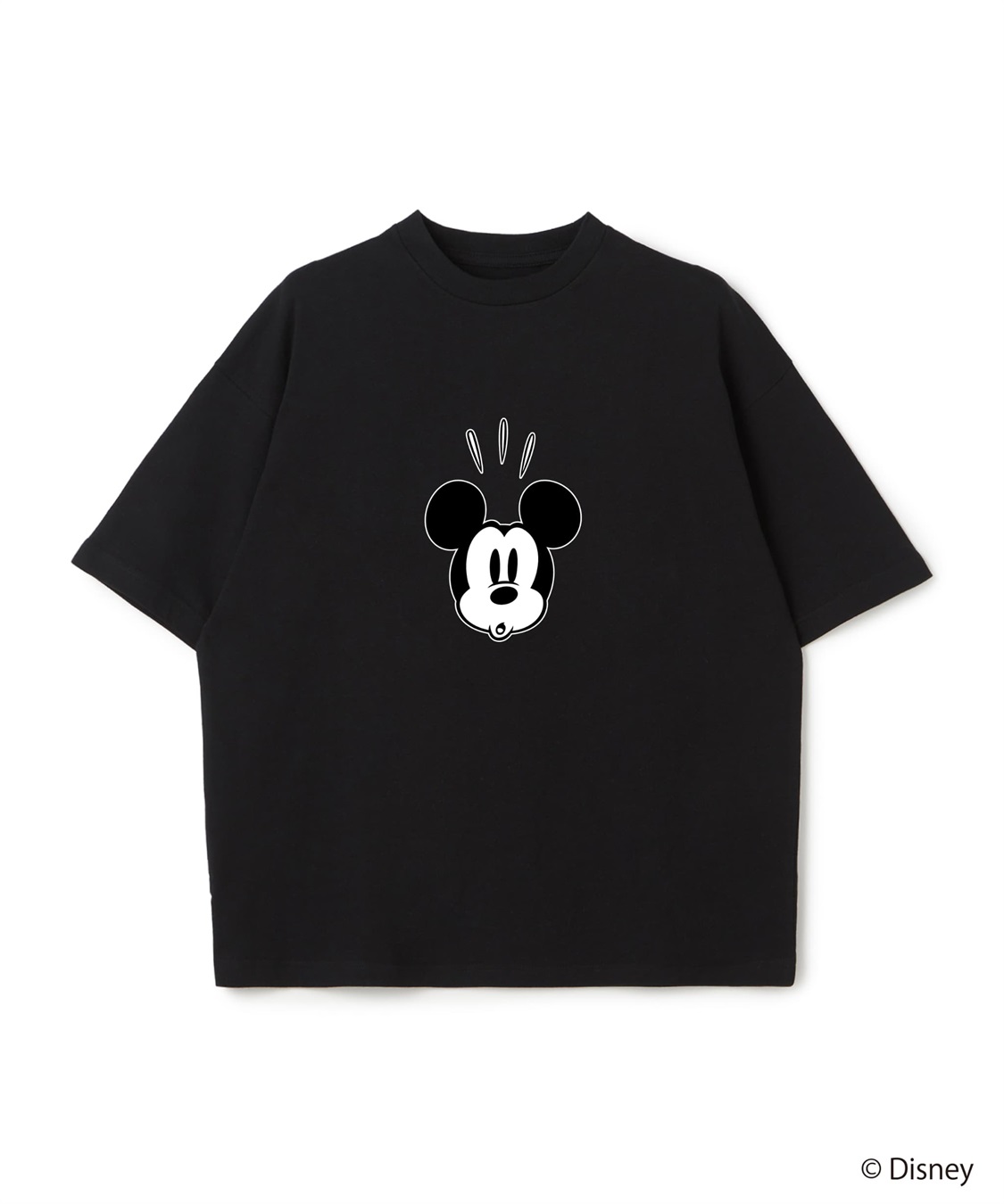 LAFUKU 【Disney/ディズニー】Mickey Mouse / ミッキーマウスフェイスプリントTシャツ / Over Harf Sleeve T-shirt《UNISEX》_sub_9