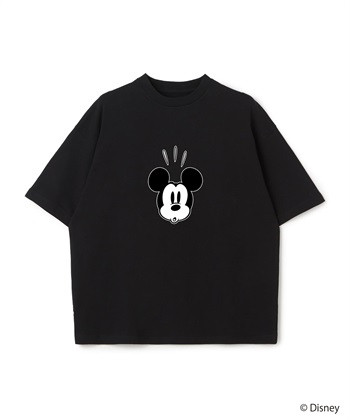 LAFUKU 【Disney/ディズニー】Mickey Mouse / ミッキーマウスフェイスプリントTシャツ / Over Harf Sleeve T-shirt《UNISEX》_subthumb_9
