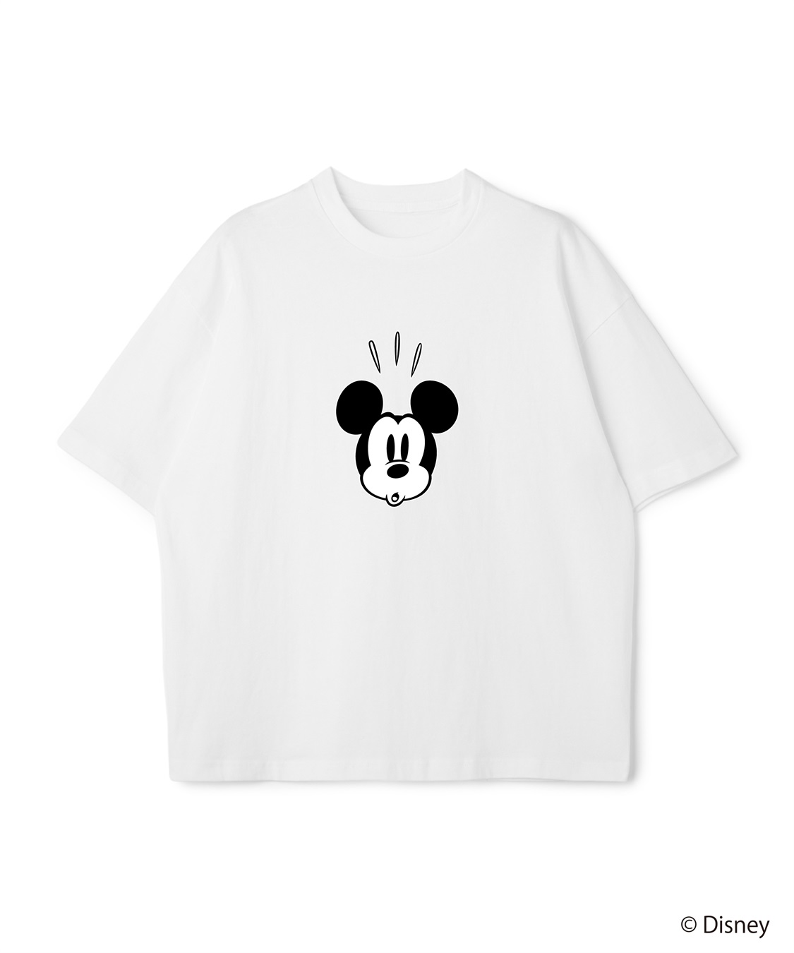 LAFUKU 【Disney/ディズニー】Mickey Mouse / ミッキーマウスフェイスプリントTシャツ / Over Harf Sleeve T-shirt《UNISEX》_sub_10