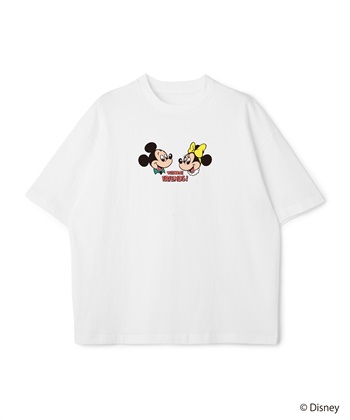 LAFUKU 【Disney/ディズニー】ミッキーマウス＆ミニーマウス半袖Tシャツ / Over Harf Sleeve T-shirt《UNISEX》_subthumb_2