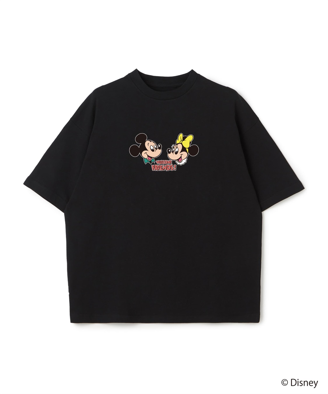 LAFUKU 【Disney/ディズニー】ミッキーマウス＆ミニーマウス半袖Tシャツ / Over Harf Sleeve T-shirt《UNISEX》_sub_3