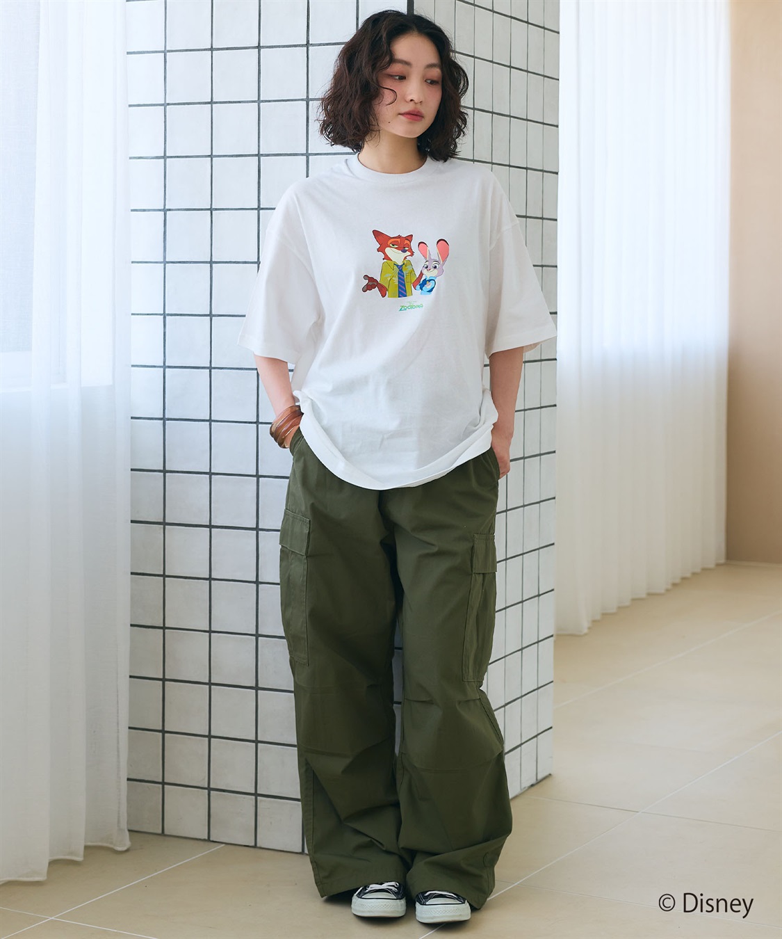 LAFUKU 【Zootopia/ズートピア】キャラクタープリント半袖クルーネックTシャツ / Over Harf Sleeve T-shirt《UNISEX》_sub_6