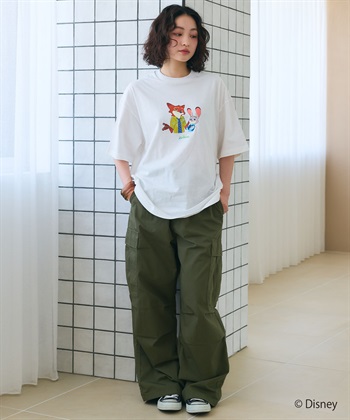 LAFUKU 【Zootopia/ズートピア】キャラクタープリント半袖クルーネックTシャツ / Over Harf Sleeve T-shirt《UNISEX》_subthumb_6