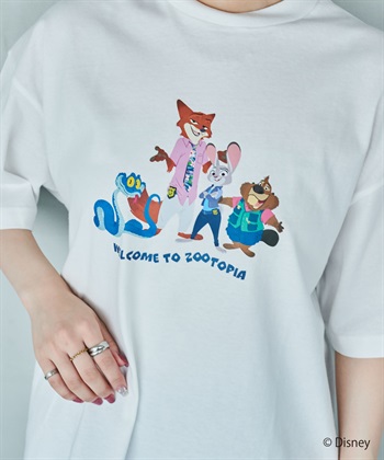 LAFUKU 【Zootopia 2/ズートピア2】キャラクタープリント半袖Tシャツ / Over Harf Sleeve T-shirt《UNISEX》_subthumb_2