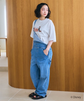 LAFUKU 【Zootopia 2/ズートピア2】タキシード ニック プリントTシャツ / Over Harf Sleeve T-shirt《UNISEX》_subthumb_2