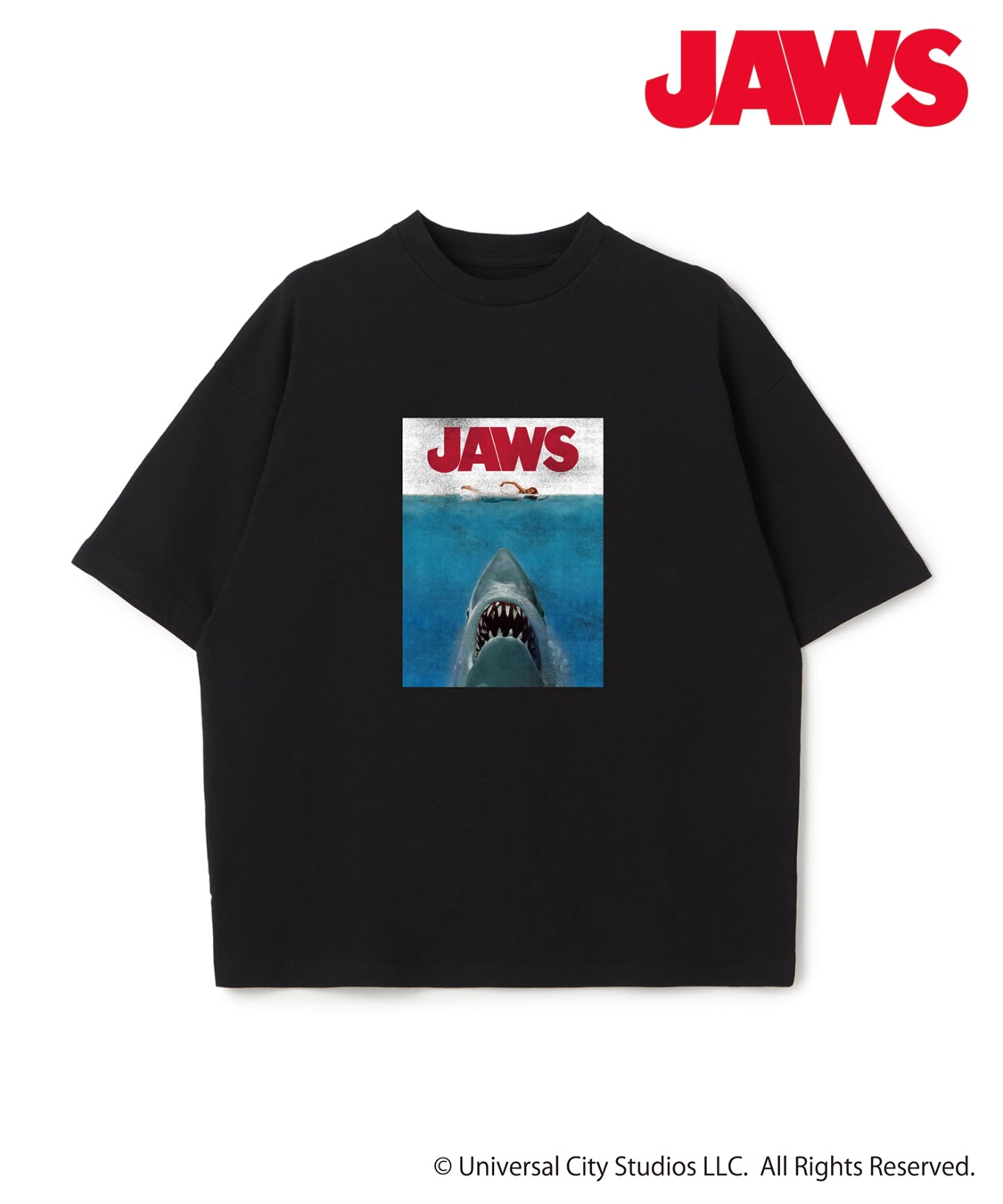 LAFUKU 【JAWS/ジョーズ】ヴィンテージライクビッグシルエット半袖Tシャツ/ Over Harf Sleeve T-shirt《UNISEX》_sub_2