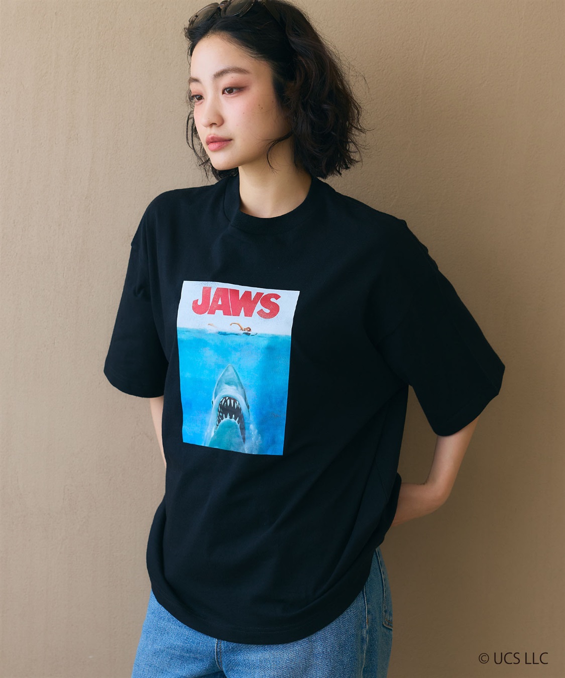 LAFUKU 【JAWS/ジョーズ】ヴィンテージライクビッグシルエット半袖Tシャツ/ Over Harf Sleeve T-shirt《UNISEX》_sub_3