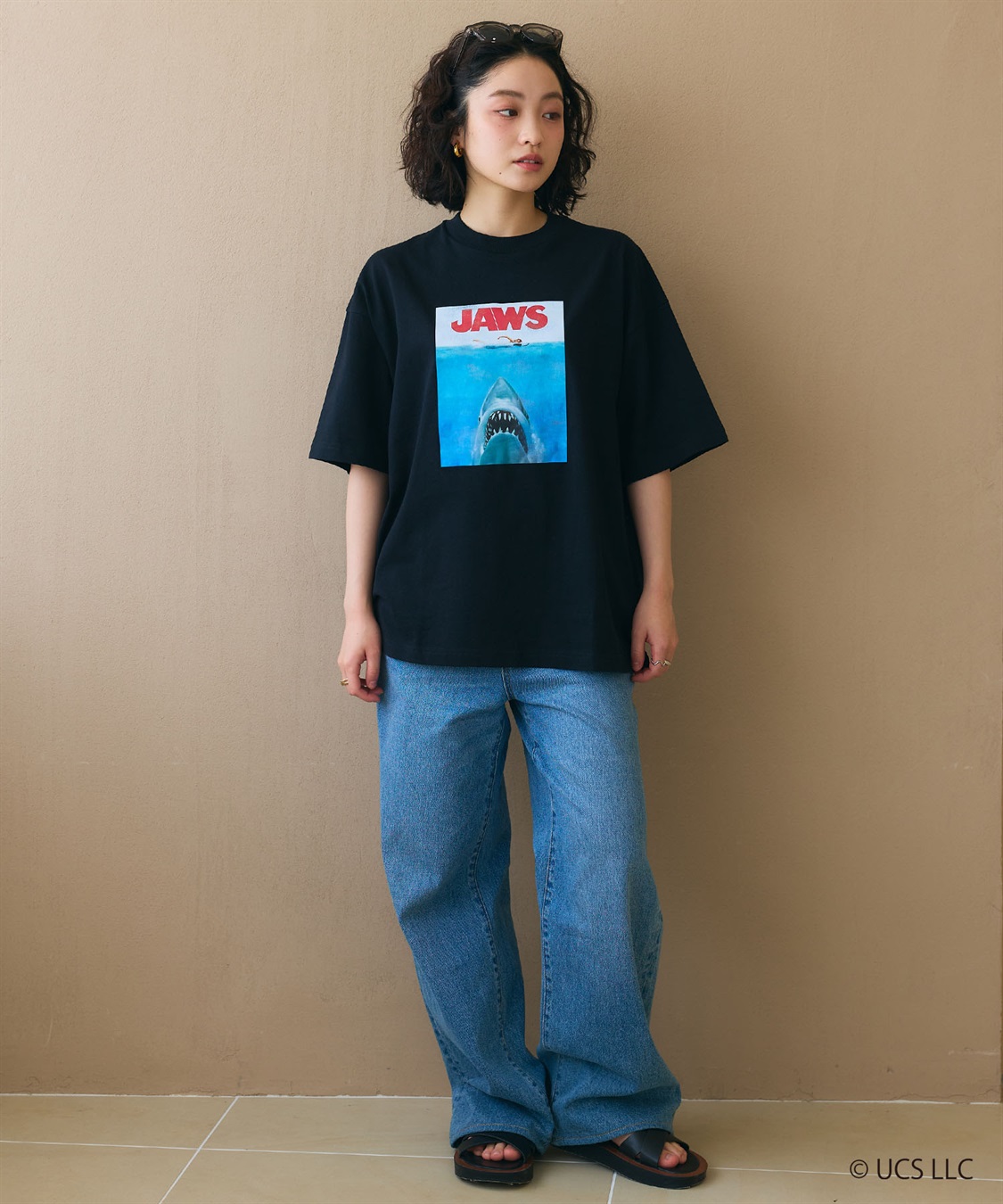 LAFUKU 【JAWS/ジョーズ】ヴィンテージライクビッグシルエット半袖Tシャツ/ Over Harf Sleeve T-shirt《UNISEX》_sub_5
