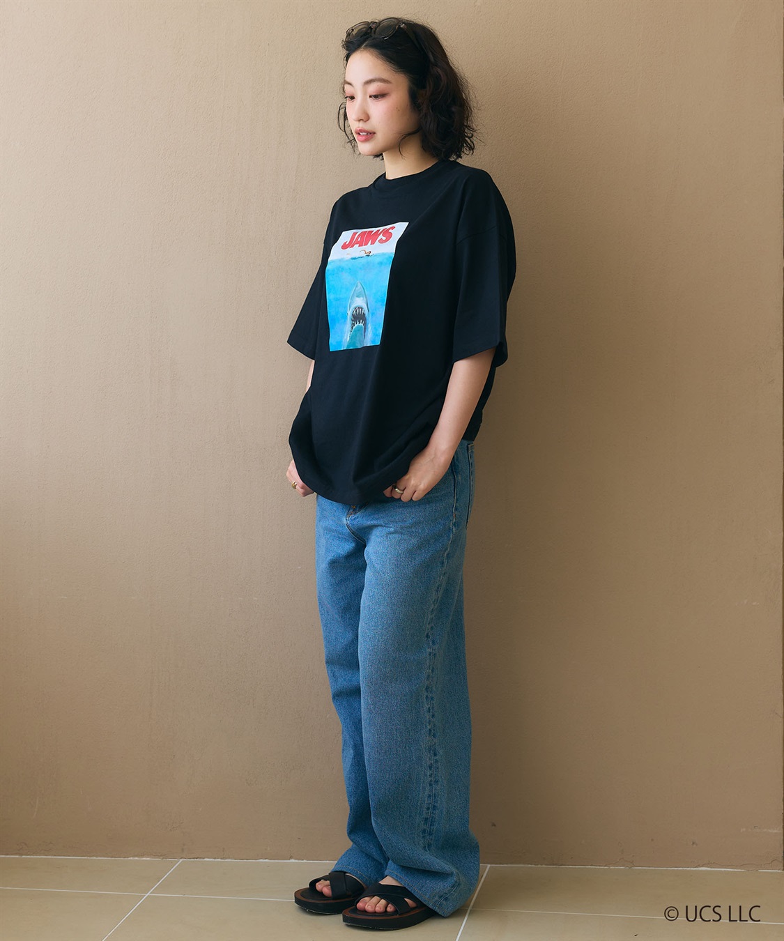 LAFUKU 【JAWS/ジョーズ】ヴィンテージライクビッグシルエット半袖Tシャツ/ Over Harf Sleeve T-shirt《UNISEX》_sub_6