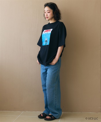 LAFUKU 【JAWS/ジョーズ】ヴィンテージライクビッグシルエット半袖Tシャツ/ Over Harf Sleeve T-shirt《UNISEX》_subthumb_6