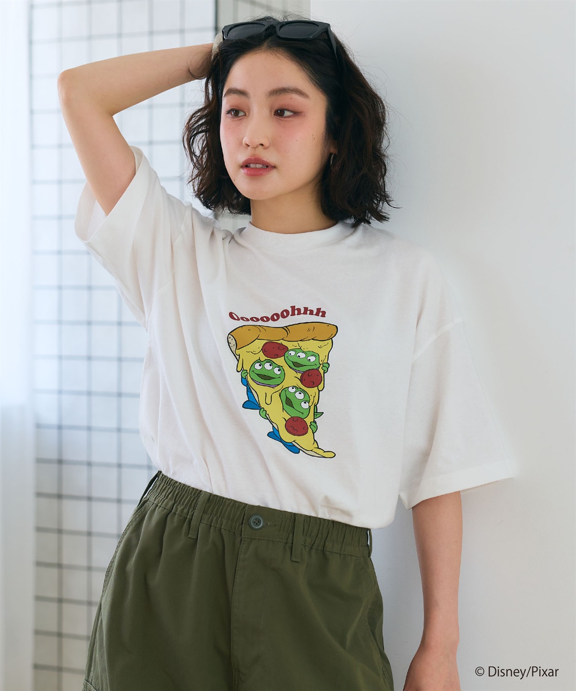 LAFUKU 【TOY STORY/トイ・ストーリー】エイリアン/リトル・グリーン・メン/半袖Tシャツ / Over Harf Sleeve T-shirt《UNISEX》_sub_3