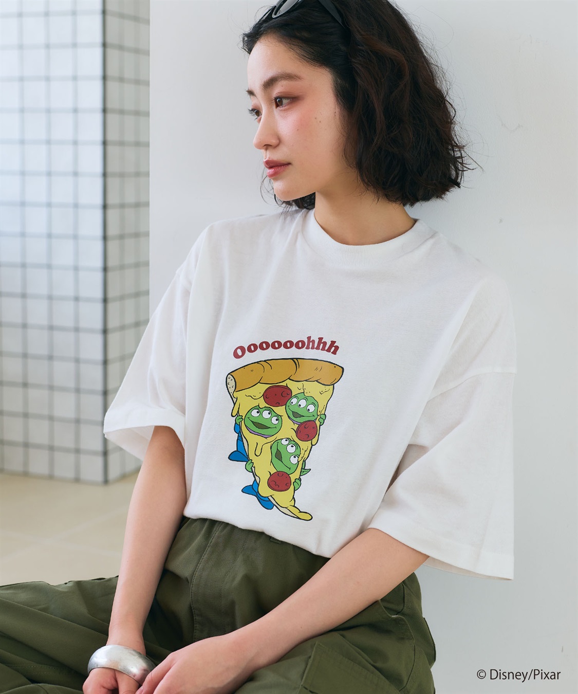 LAFUKU 【TOY STORY/トイ・ストーリー】エイリアン/リトル・グリーン・メン/半袖Tシャツ / Over Harf Sleeve T-shirt《UNISEX》_sub_5