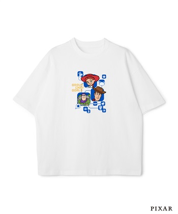LAFUKU 【TOY STORY/トイ・ストーリー5】キャラクタープリント半袖Tシャツ / Over Harf Sleeve T-shirt《UNISEX》_subthumb_1