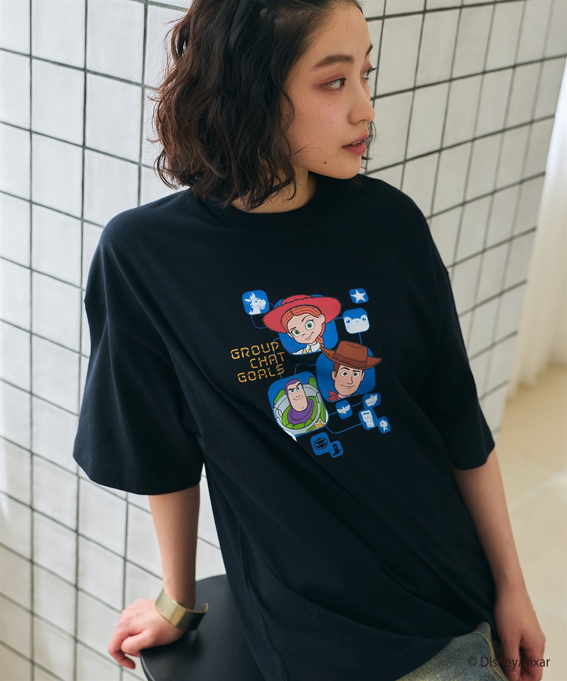 LAFUKU 【TOY STORY 5/トイ・ストーリー5】キャラクタープリント半袖Tシャツ / Over Harf Sleeve T-shirt《UNISEX》_sub_3