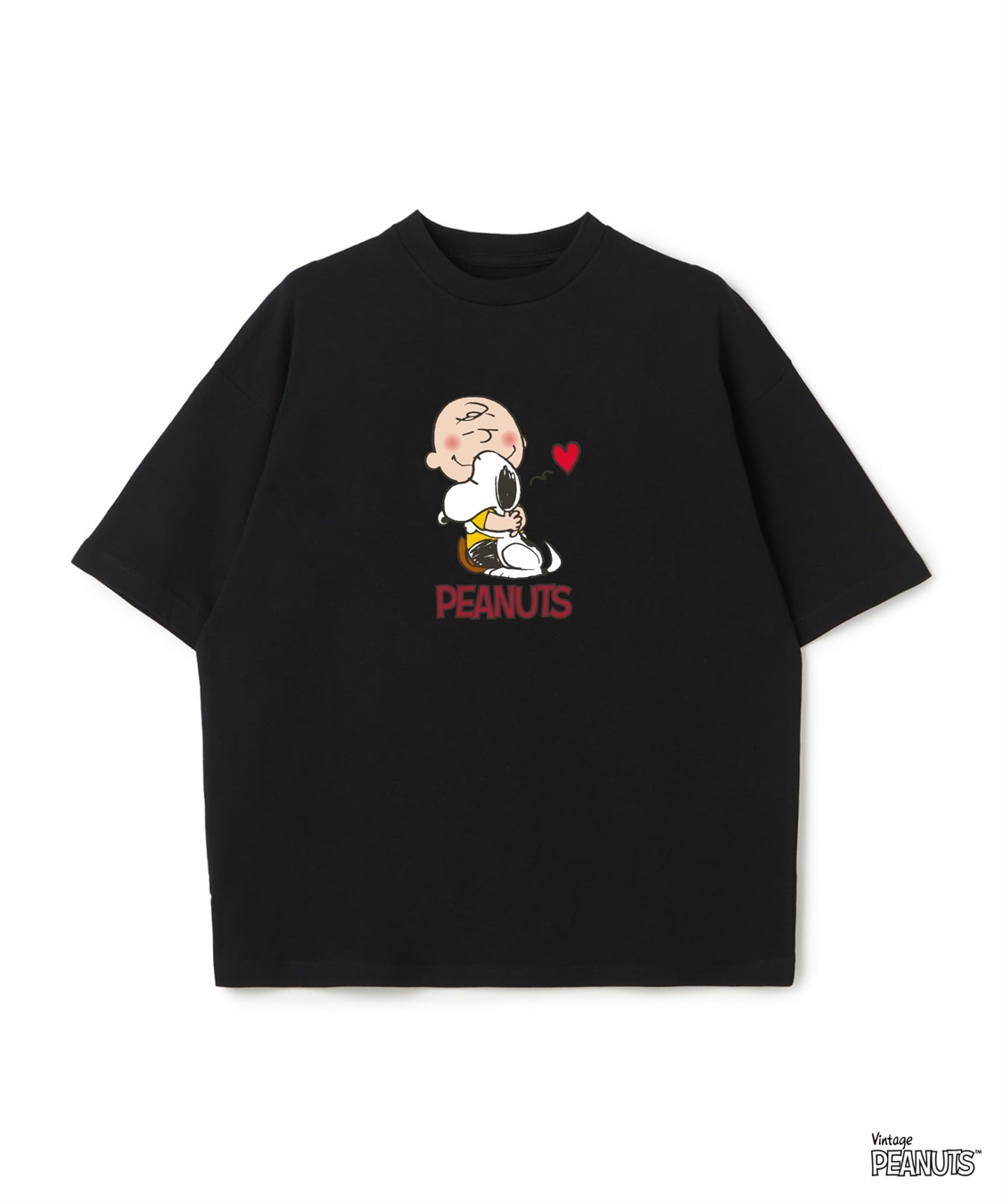 LAFUKU 【PEANUTS/ピーナッツ】SNOOPY/スヌーピープリント半袖Tシャツ / Over Harf Sleeve T-shirt《UNISEX》_sub_1