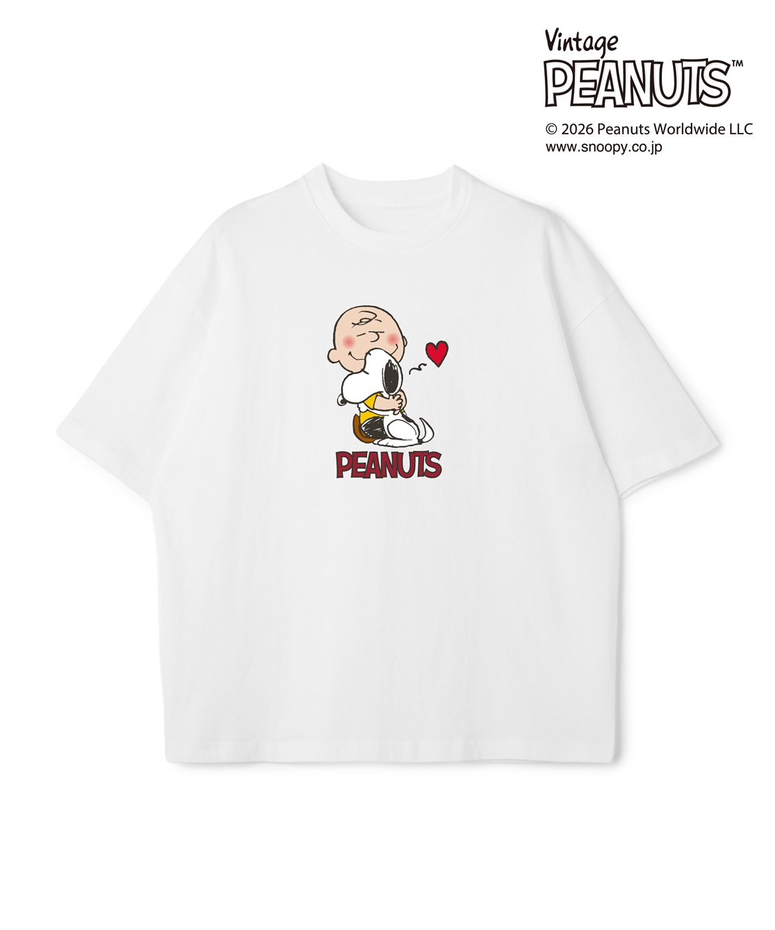 LAFUKU 【PEANUTS/ピーナッツ】SNOOPY/スヌーピープリント半袖Tシャツ / Over Harf Sleeve T-shirt《UNISEX》_sub_2
