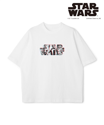 LAFUKU 【STAR WARS/スターウォーズ】ヴィンテージライクロゴプリントTシャツ / Over Harf Sleeve T-shirt《UNISEX》（2026SS）_subthumb_2