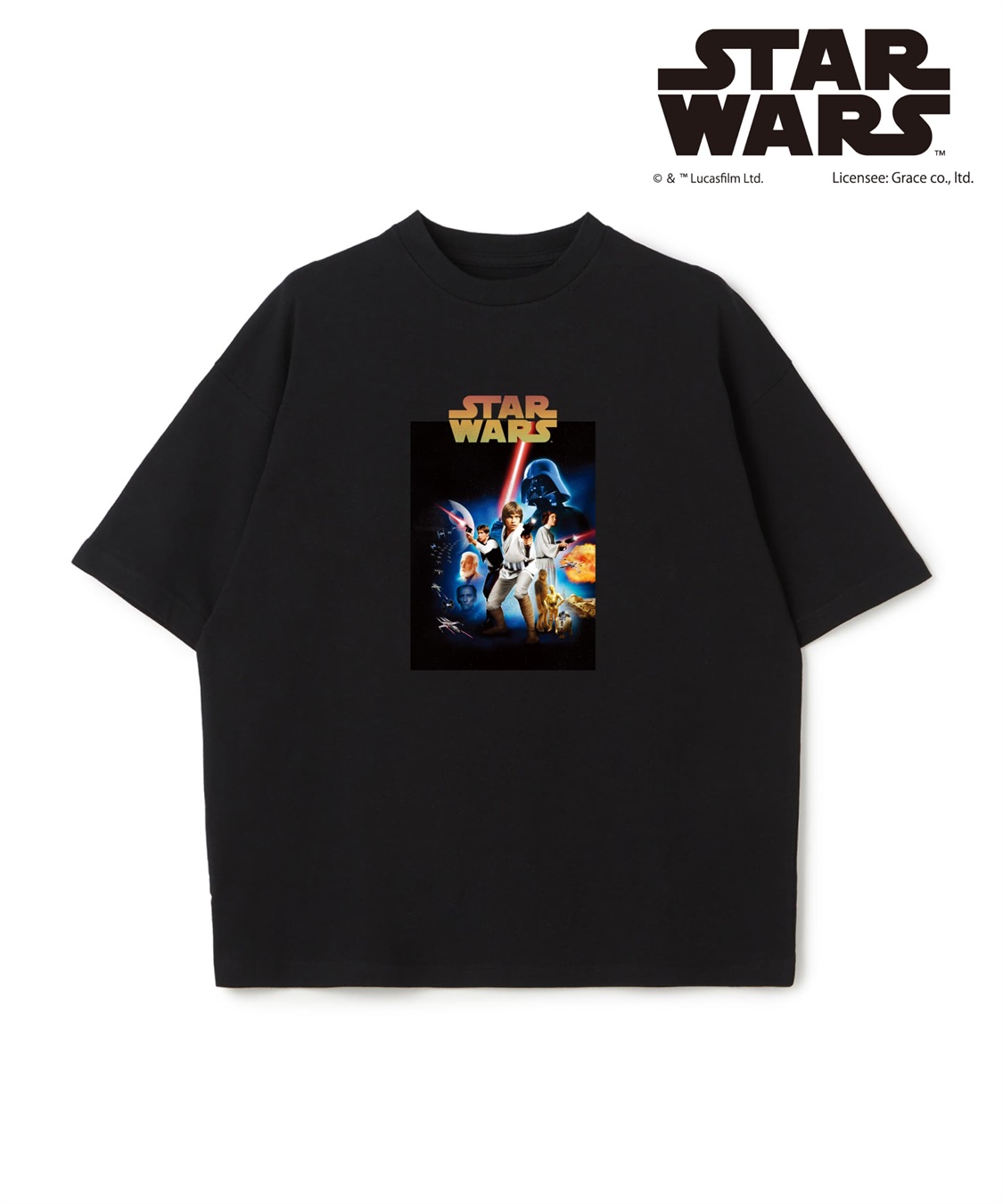 LAFUKU 【STAR WARS/スターウォーズ】カスレ加工ヴィンテージライクプリントTシャツ / Over Harf Sleeve T-shirt《UNISEX》（2026SS）_sub_2