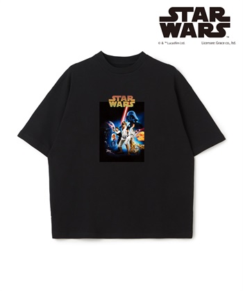LAFUKU 【STAR WARS/スターウォーズ】カスレ加工ヴィンテージライクプリントTシャツ / Over Harf Sleeve T-shirt《UNISEX》（2026SS）_subthumb_2