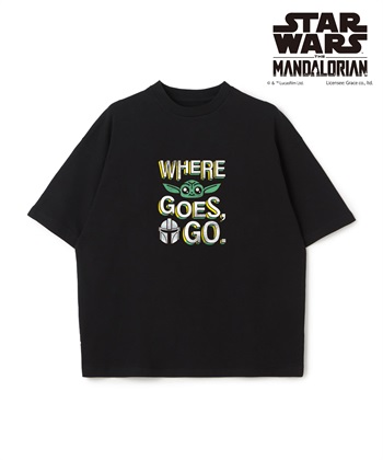 LAFUKU 【STAR WARS/スターウォーズ】マンダロリアン・アンド・グローグー半袖Tシャツ / Over Harf Sleeve T-shirt《UNISEX》_subthumb_2