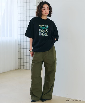 LAFUKU 【STAR WARS/スターウォーズ】マンダロリアン・アンド・グローグー半袖Tシャツ / Over Harf Sleeve T-shirt《UNISEX》_subthumb_7