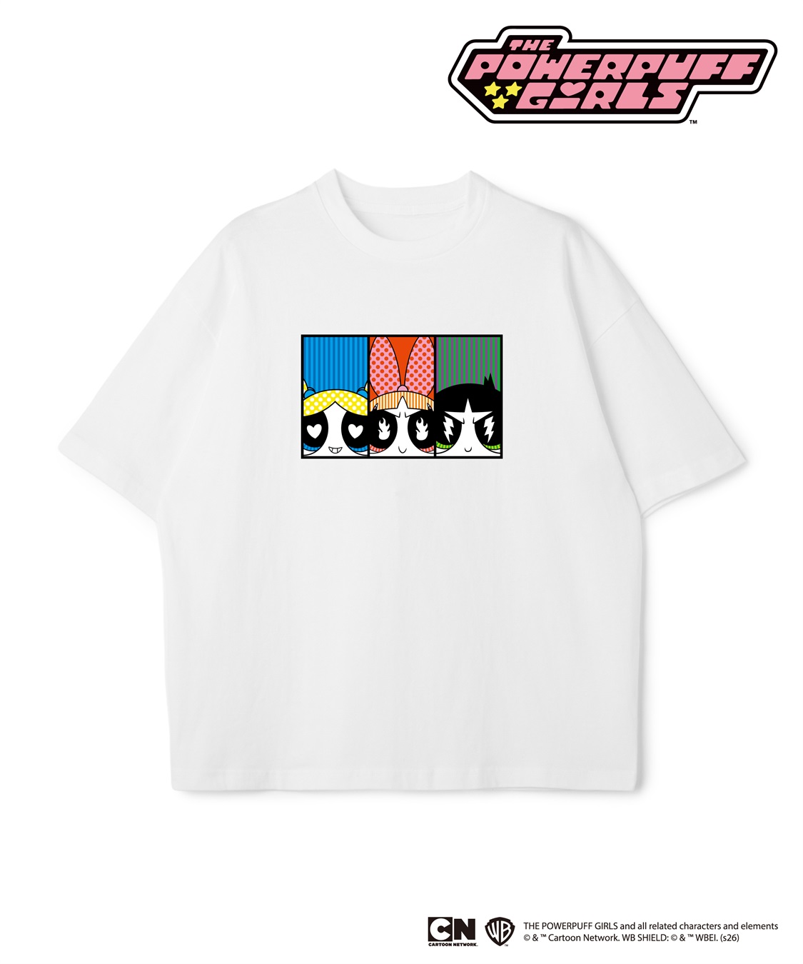 LAFUKU 【The Powerpuff Girls/パワーパフ_ガールズ 】オーバーサイズ半袖プリントTシャツ/ Over Harf Sleeve T-shirt《UNISEX》_sub_2