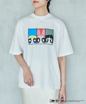 LAFUKU 【The Powerpuff Girls/パワーパフ_ガールズ 】オーバーサイズ半袖プリントTシャツ/ Over Harf Sleeve T-shirt《UNISEX》_subthumb_3