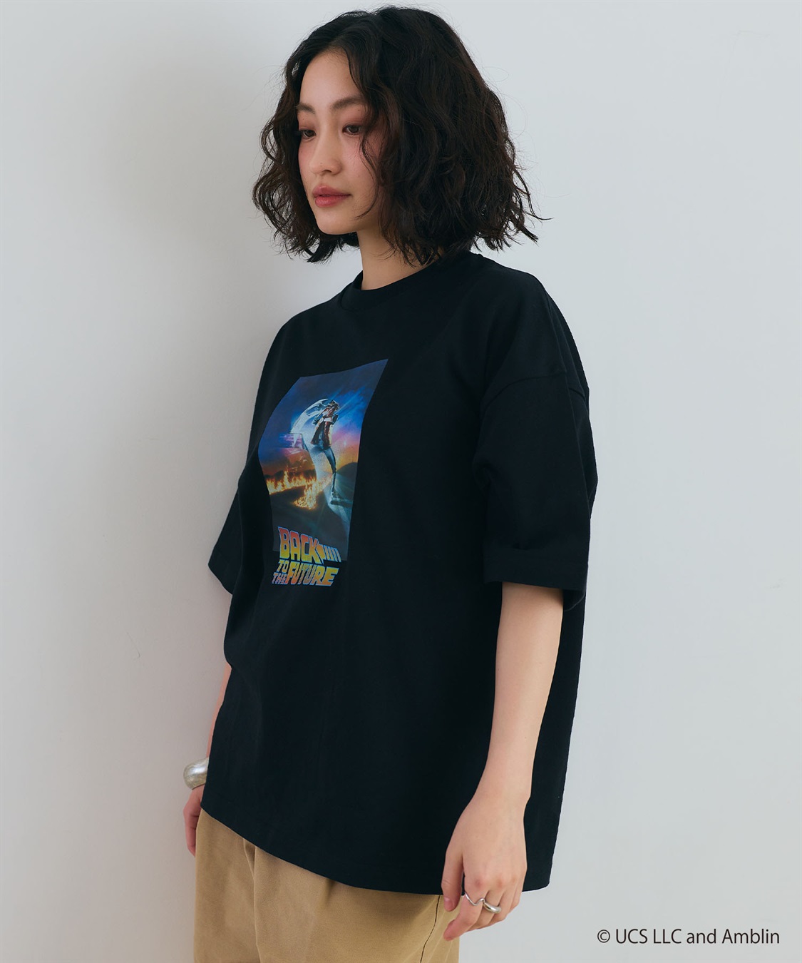 LAFUKU 【BACK TO THE FUTURE/バック・トゥ・ザ・フューチャー】ヴィンテージライク半袖Tシャツ / Over Harf Sleeve T-shirt《UNISEX》_sub_4