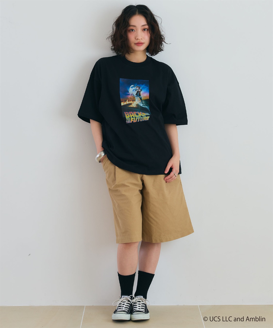 LAFUKU 【BACK TO THE FUTURE/バック・トゥ・ザ・フューチャー】ヴィンテージライク半袖Tシャツ / Over Harf Sleeve T-shirt《UNISEX》_sub_5