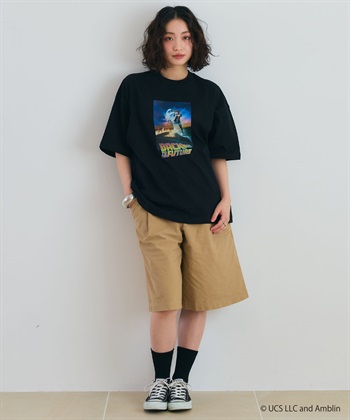 LAFUKU 【BACK TO THE FUTURE/バック・トゥ・ザ・フューチャー】ヴィンテージライク半袖Tシャツ / Over Harf Sleeve T-shirt《UNISEX》_subthumb_5