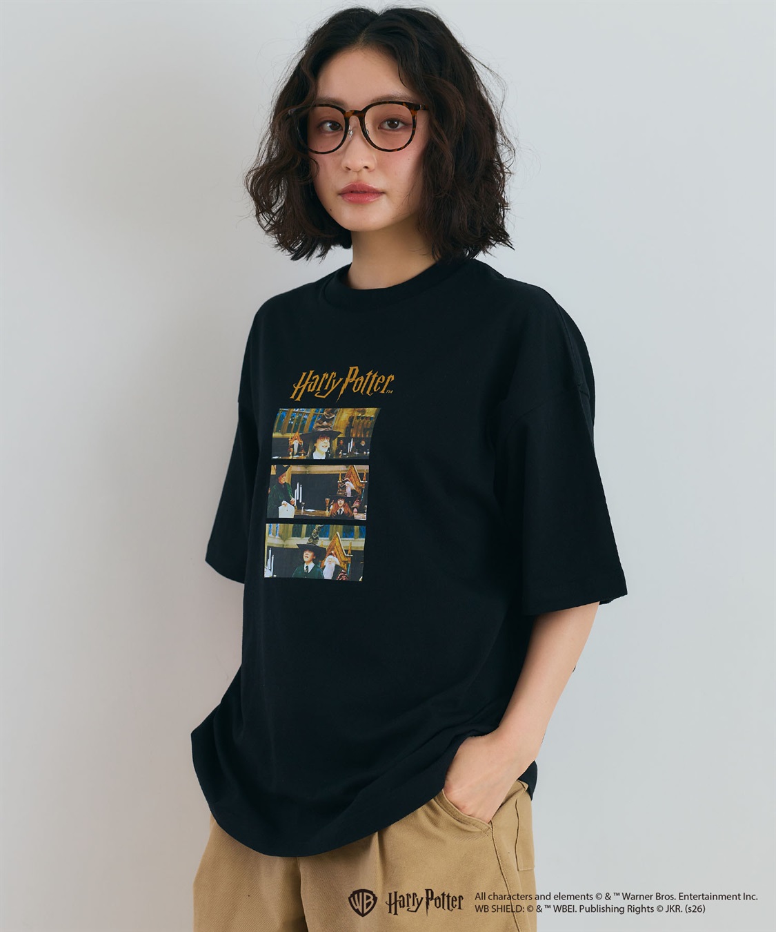 LAFUKU 【Harry Potter】別注 / ハリー・ポッターフォトTシャツ / Over Harf Sleeve T-shirt《UNISEX》_sub_3
