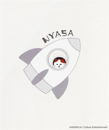 LAFUKU 【NYASA/ニャサ】胸プリント（ロケット）Ｔシャツ_subthumb_3