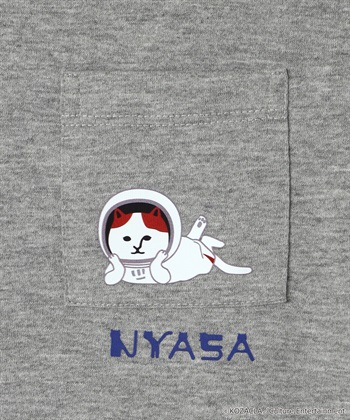 LAFUKU 【NYASA/ニャサ】胸ポケット（宇宙服）Ｔシャツ_subthumb_3