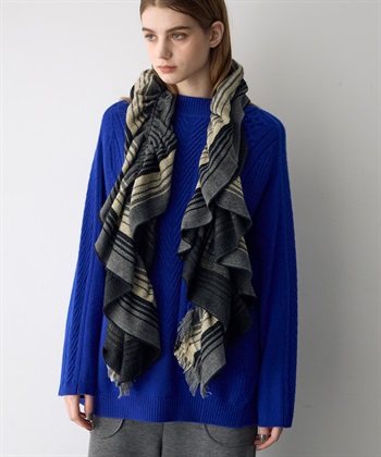 ATSURO TAYAMA シャドウストライプギャザーストール_subthumb_4