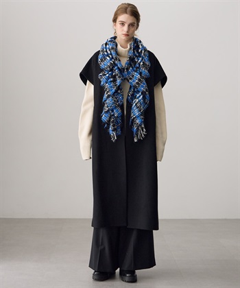 ATSURO TAYAMA ツイード調チェック柄ストール_subthumb_6