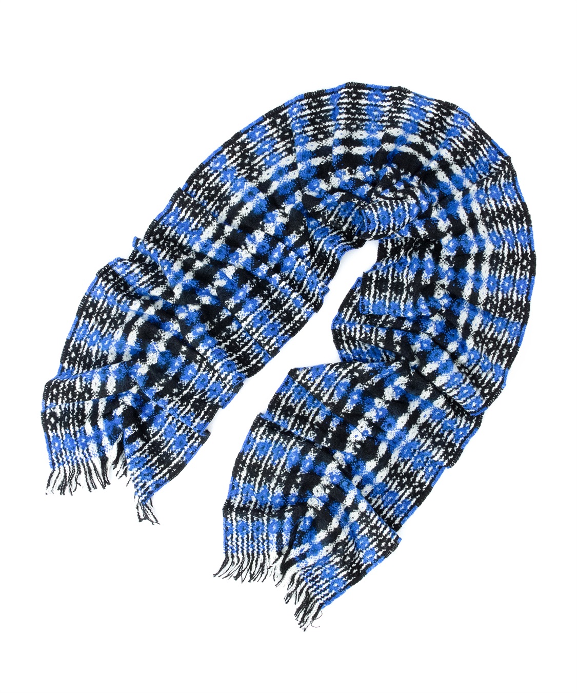 ATSURO TAYAMA ツイード調チェック柄ストール_sub_10