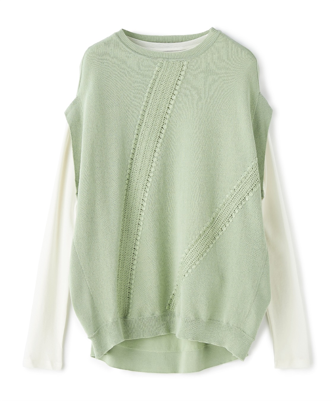 ATSURO TAYAMA ノースリーブニット・長袖カットソー2枚セット_sub_1