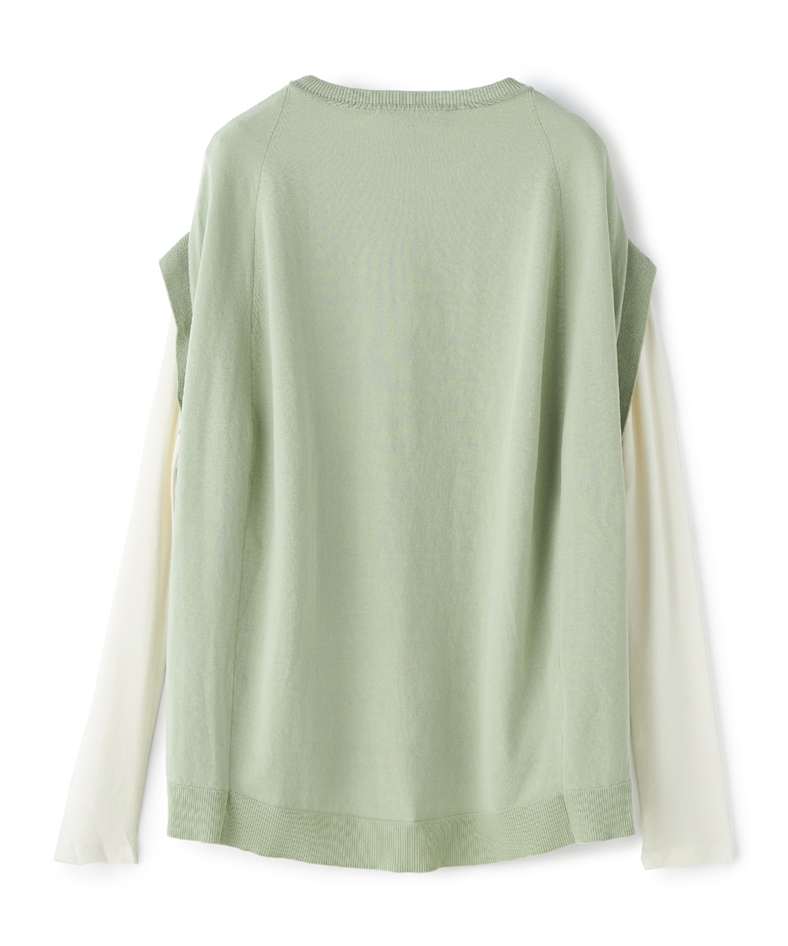 ATSURO TAYAMA ノースリーブニット・長袖カットソー2枚セット_sub_2