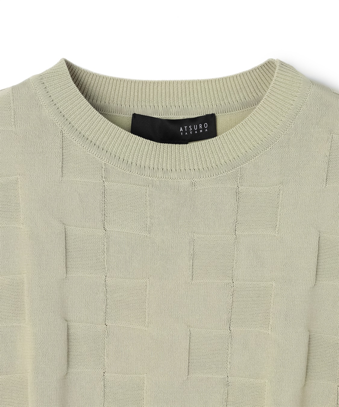 ATSURO TAYAMA ブロック柄プルオーバーニット_sub_5