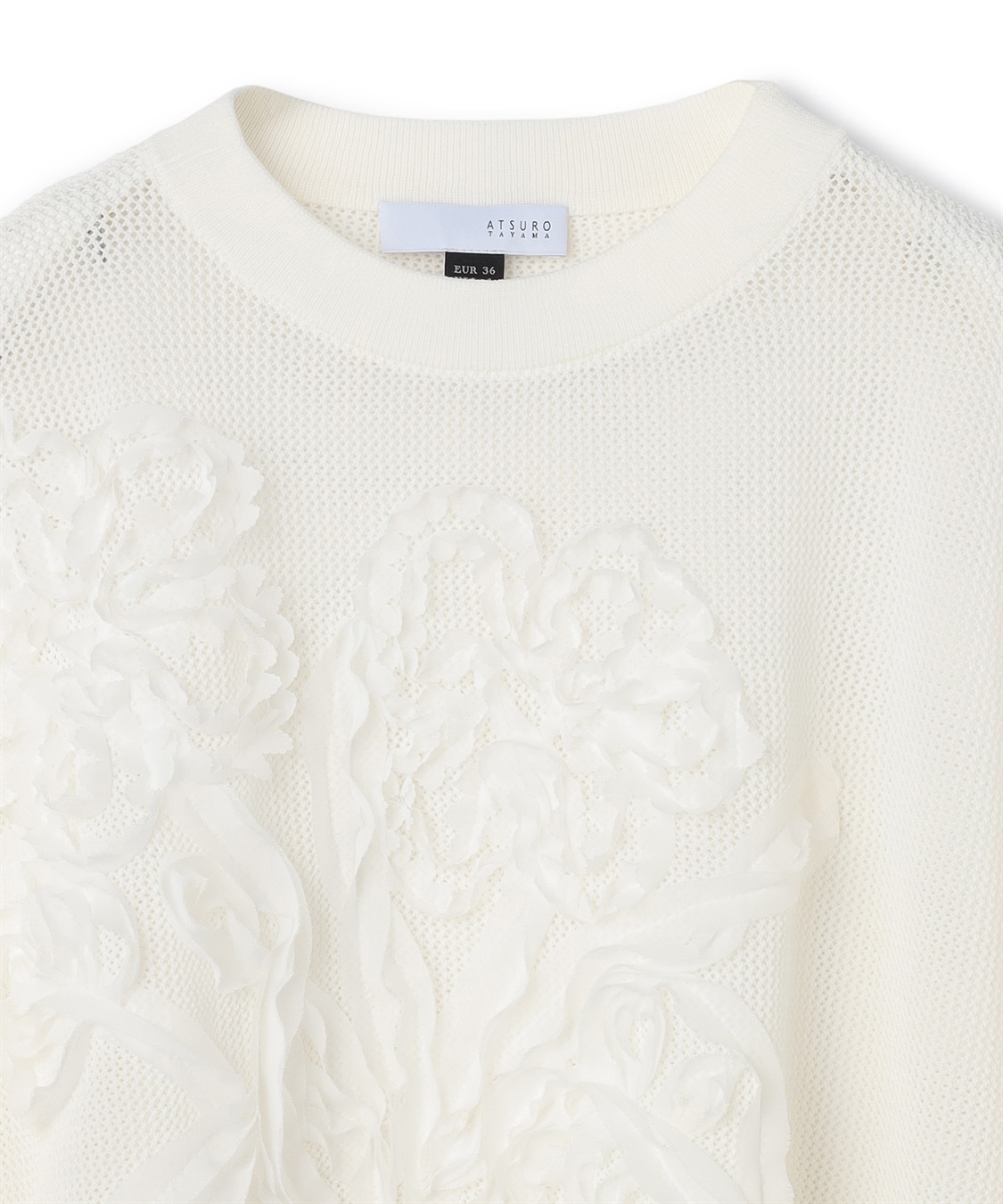 ATSURO TAYAMA メッシュフラワー刺しゅうトップス_sub_2