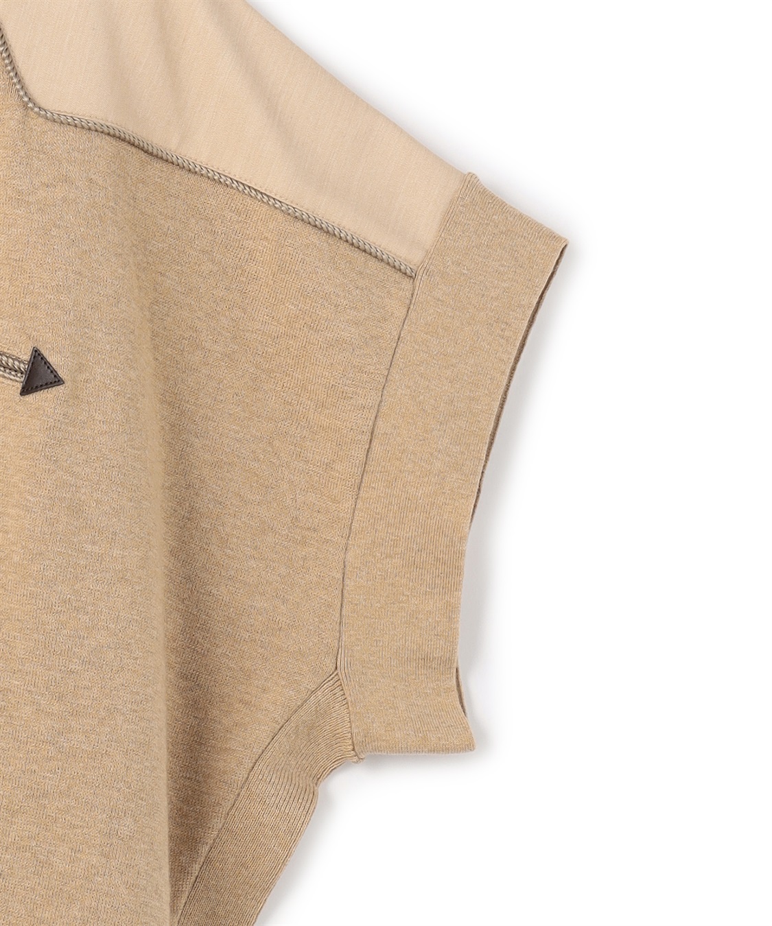 ATSURO TAYAMA 異素材切り替えコットン半袖ニット_sub_4