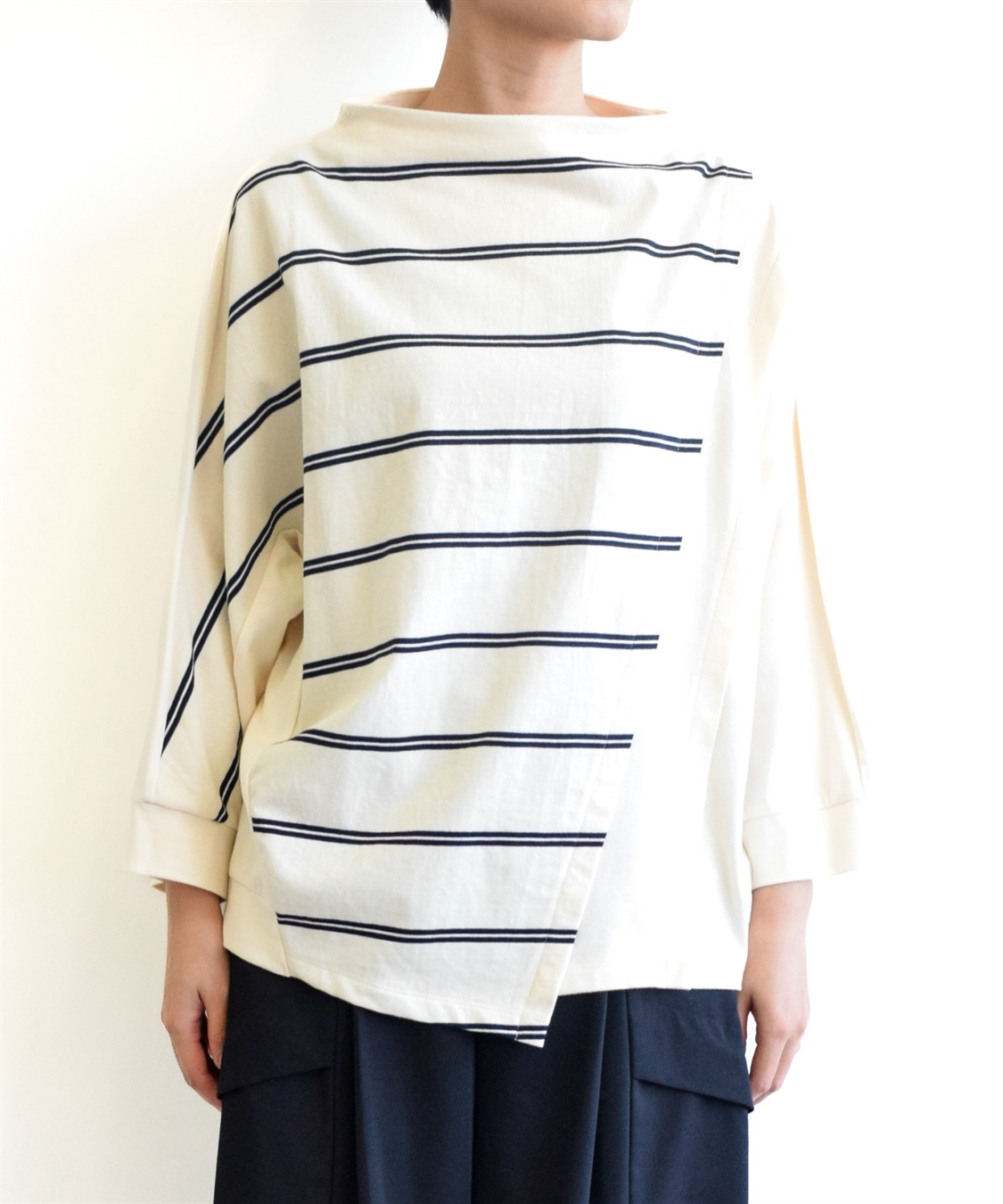 ATSURO TAYAMA イレギュラーヘムボーダープルオーバー_sub_1