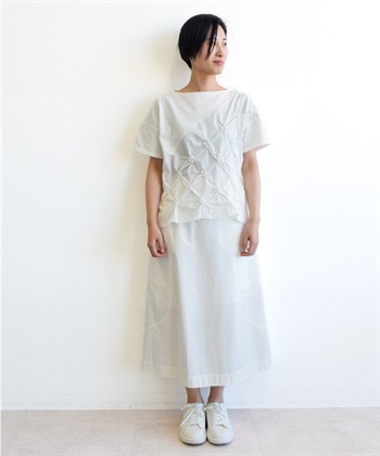 ATSURO TAYAMA 格子柄シャーリングTシャツ_subthumb_1