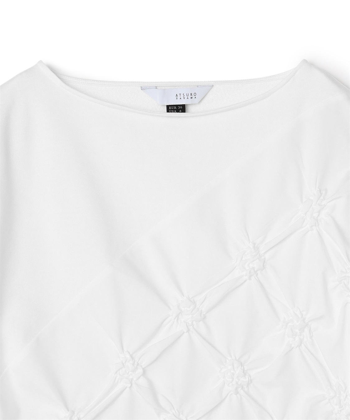 ATSURO TAYAMA 格子柄シャーリングTシャツ_sub_4