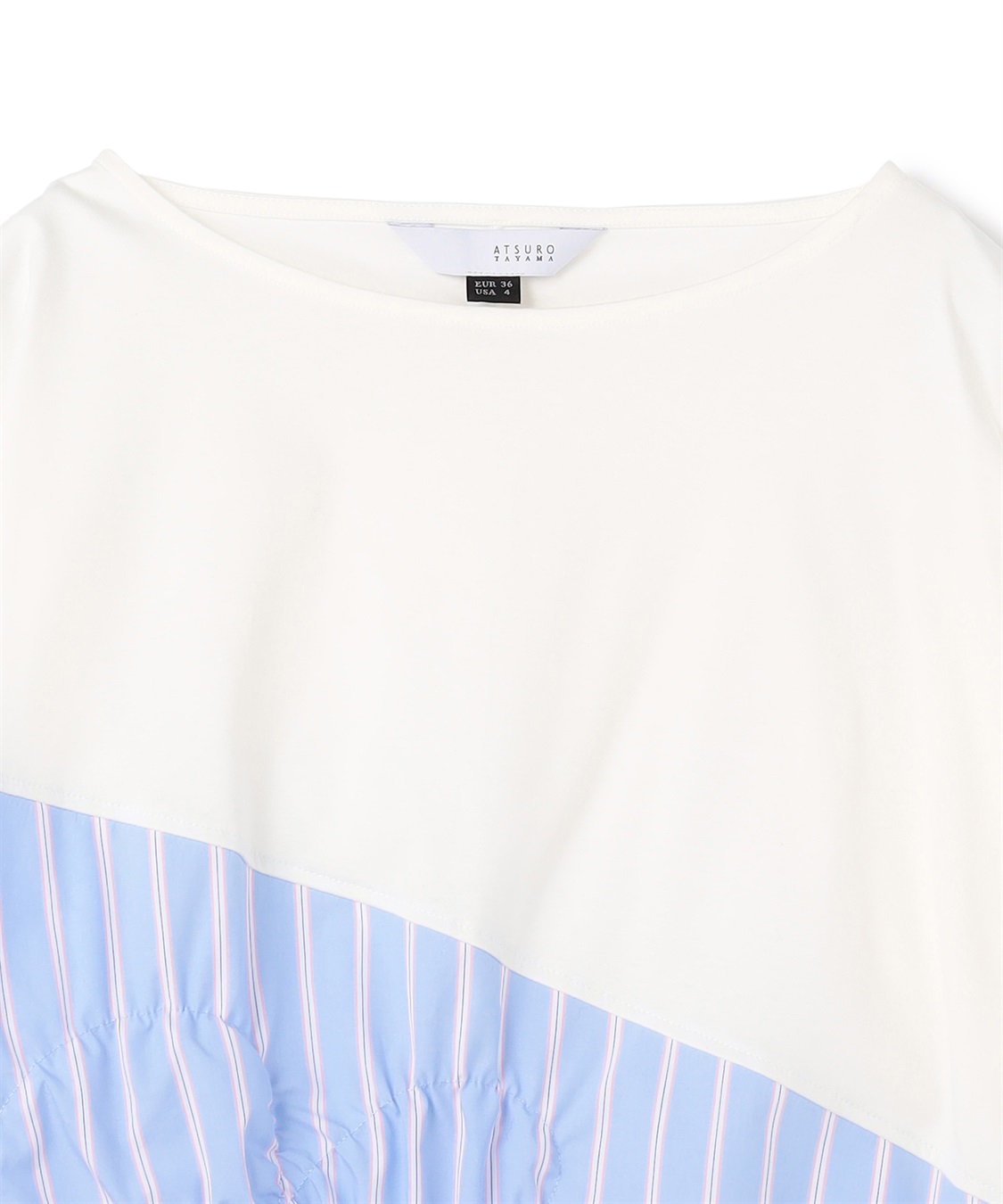 ATSURO TAYAMA ストライプシャーリングプルオーバー_sub_2