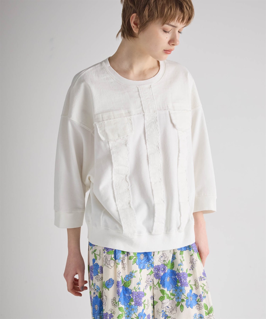 ATSURO TAYAMA 七分袖デニムトップス_sub_11