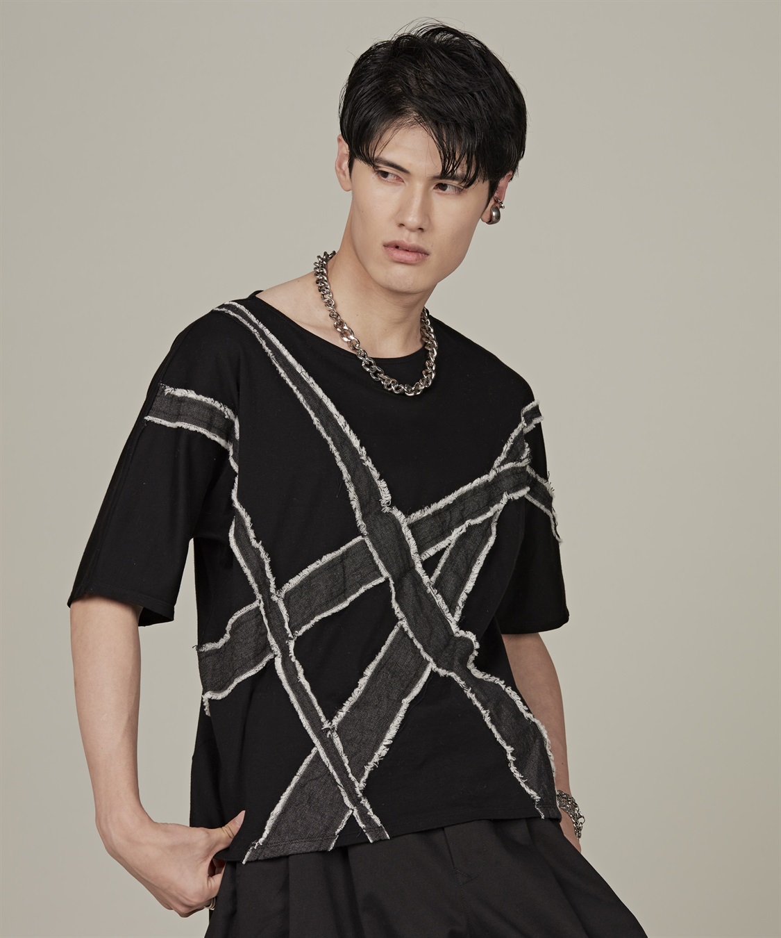 ATSURO TAYAMA イレギュラーパターンカットソー_sub_1