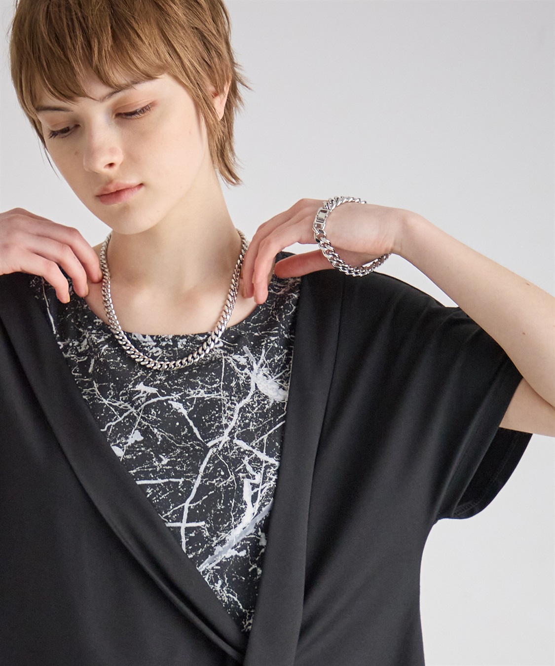 ATSURO TAYAMA 異素材レイヤードプルオーバートップス_sub_10