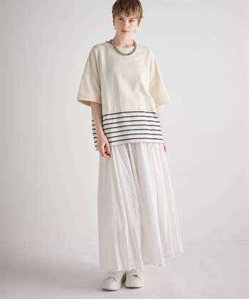 ATSURO TAYAMA パネルボーダー柄半袖ニット_subthumb_9