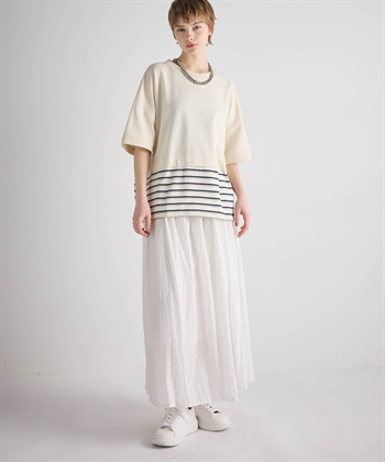 ATSURO TAYAMA パネルボーダー柄半袖ニット_subthumb_11